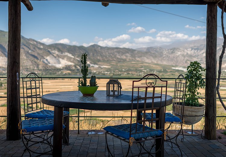 terraza con vistas panoramicas - Mirador de los Quinientos - Alojamientos rurales Al Agia