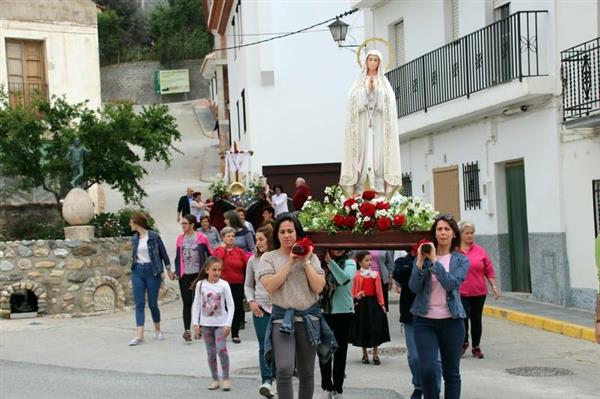 La virgen del Cerro fiesta de mayo Restábal, Valle de Lecrín